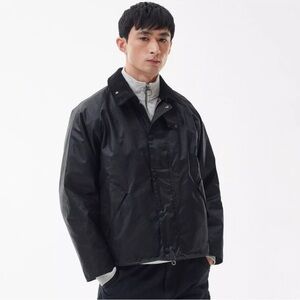 Barbour Men's Transport Waxed Jacket Black